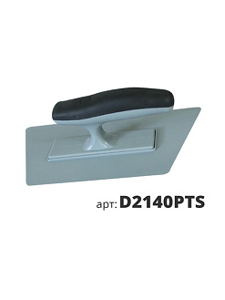STM DECOR Кельма пластиковая серая ТРАПЕЦИЯ Венеция, края сточены D2140PTS 